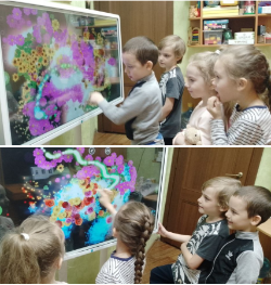 В международный день Света ребята играли в интерактивные игры со световыми эффектами. Дети получили множество положительных эмоций!!!